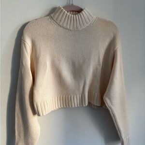 Wilfred Cream Cowl Neck Sweater